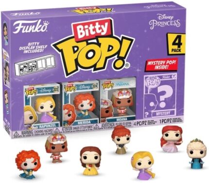 Bonecos Funko DISNEY PRINCESS Bitty POP 4PK