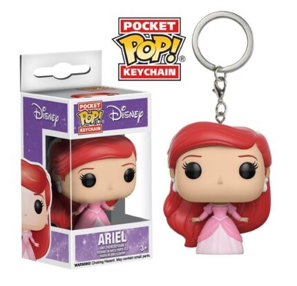 Chaveiro Keychain  Pocket Pop - Ariel Vestido Rosa