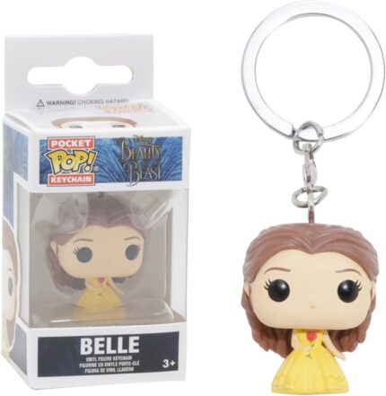 Chaveiro Keychain Funko Pop! Belle  - A Bela e a Fera Amarelo vestido