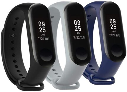 Kit 3 Pulseiras de silicone NSmart para Xiaomi MI BAND 3 4