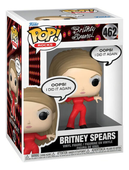 Funko Pop! Rocks  Oops I Did it Again-  Britney Spears com placa 462