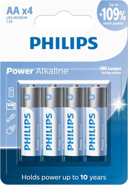 Pilhas Alcalina AA Philips 4 Unidades LR6P4B/59