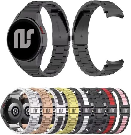 Pulseiras METAL 3 elos compatíveis com Galaxy Watch 7 - Galaxy Watch 6 - Galaxy Watch 5 - Galaxy Watch 4