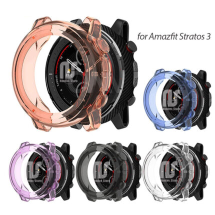 Case Bumper de silicone NSmart compatível com Amazfit Stratos 3